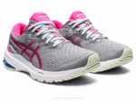 Asics gt-1000 11 zapatillas gris piedmont rosa glo cómodas y ligeras - Image 2