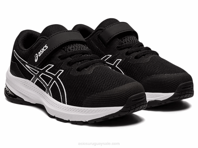Asics gt-1000 11 zapatillas preescolar blanco negro estilo y comodidad - Image 2