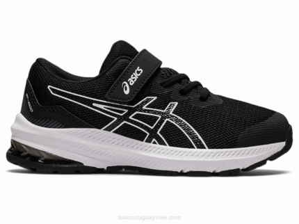 Asics gt-1000 11 zapatillas preescolar blanco negro estilo y comodidad