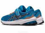 Asics gt-1000 11 zapatillas preescolar isla azul negro - Image 3