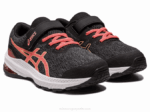 Asics gt-1000 11 zapatillas preescolar negro y papaya - Image 2