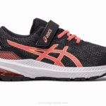 Asics gt-1000 11 zapatillas preescolar negro y papaya