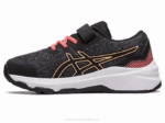 Asics gt-1000 11 zapatillas preescolar negro y papaya - Image 4