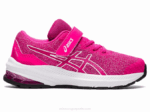 Asics gt-1000 11 zapatillas preescolar rosa brillante y blanco