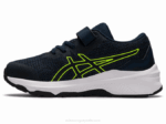 Asics gt-1000 11 zapatillas preescolares azul francés verde peligro - Image 4