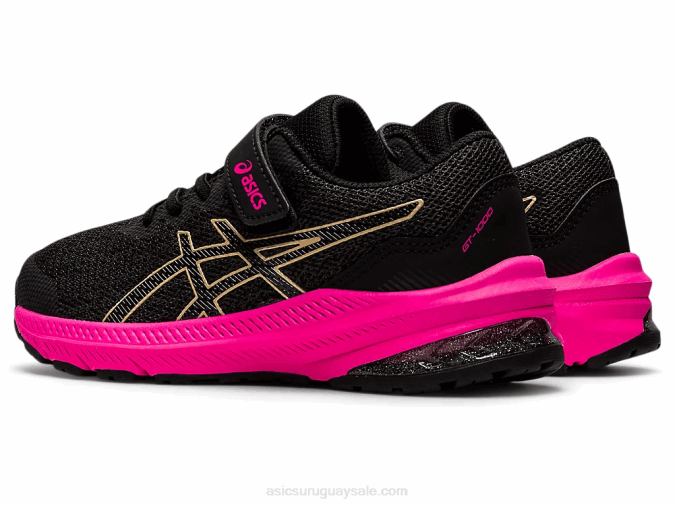 Asics gt-1000 11 zapatos preescolar gris grafito champán confort y estilo - Image 3