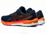 Asics gt-2000 10 Zapatillas Azul Mako Naranja Impactante - Image 3