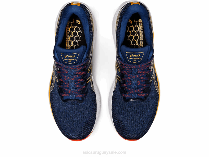 Asics gt-2000 10 Zapatillas Azul Medianoche Cítrico Confort y Estilo - Image 6