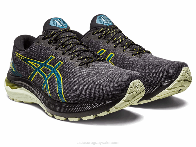 Asics gt-2000 11 gtx zapatillas negras verde azulado estilo y confort - Image 2