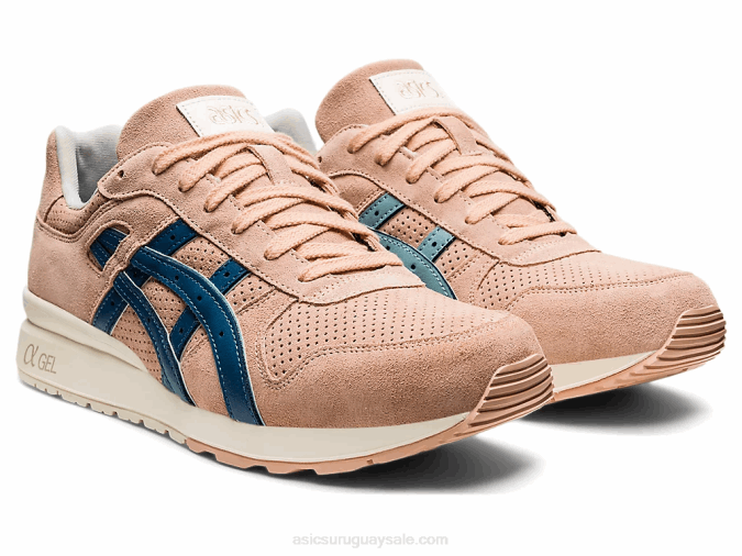 Asics gt-ii 2LVJ1754 Zapatillas Albaricoque Pálido Azul Comodidad y Estilo - Image 2