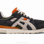 Asics gt-ii sneakers negros y crema cómodos y estilosos