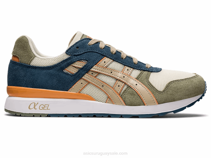 Asics gt-ii zapatillas deportivas crema gris pluma cómodas y ligeras - Image 1