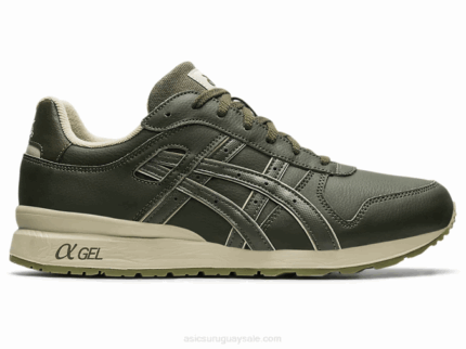 Asics gt-ii Zapatillas Lienzo Oliva Verde Hoja Seca