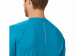 Asics Henley Larga Perforada Hombre Azul Turquesa - Image 3