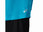 Asics Henley Larga Perforada Hombre Azul Turquesa - Image 5