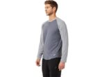 Asics Henley Manga Larga Perforada Hombre Gris Brezo - Image 3