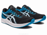 Asics hipervelocidad 2 zapatillas negras y azules - Image 2