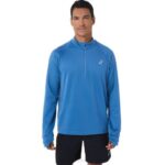 Asics Hombre Thermopolis Invierno Sudadera Azul 1/2 Cremallera