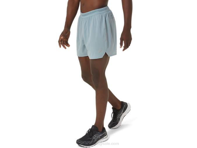 Asics hombres cortos ventilados 5 pulgadas color acero ligero - Image 3