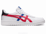 Asics Japón clásico zapatillas blancas y rojas