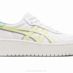 Asics Japón Sport Zapatos Blanco Amarillo Comodidad Estilo