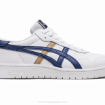 Asics Japón Zapatillas Blancas Azules Índigo Estilo Deportivo