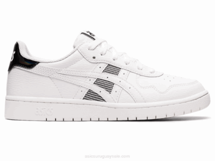 Asics Japón Zapatillas Blancas Negras Estilo Moderno