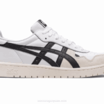 Asics Japón Zapatillas Blancas Negras Modernas y Cómodas