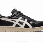Asics Japón Zapatillas Negras y Cremas Modernas