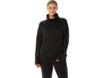 Asics jersey de punto cepillado mujer rendimiento negro estilo cómodo