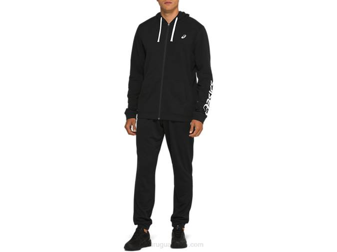 Asics jogger de felpa francesa rendimiento negro estilo y confort - Image 4