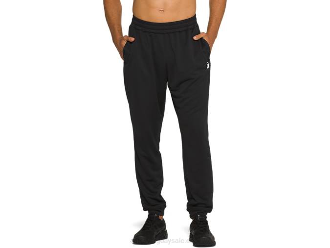 Asics jogger de felpa francesa rendimiento negro estilo y confort - Image 1