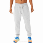 Asics Jogger de Polar Hombre Brezo Gris Claro Comodidad y Estilo
