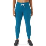 Asics Jogger técnico mujer verde azulado profundo estilo y comodidad