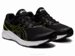 Asics Jolt 3 Zapatillas Extra Ancho Negro Verde Peligro - Image 2