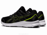 Asics Jolt 3 Zapatillas Extra Ancho Negro Verde Peligro - Image 3