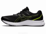 Asics Jolt 3 Zapatillas Extra Ancho Negro Verde Peligro - Image 4