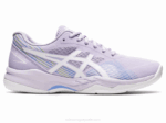 Asics juego de gel 8 murasaki blanco rendimiento y comodidad