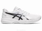 Asics juego de gel 8 zapatillas blanco y negro