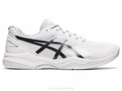 Asics juego de gel 8 zapatillas blanco y negro