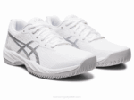 Asics juego de gel blanco plata estilo y confort - Image 2