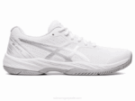 Asics juego de gel blanco plata estilo y confort