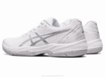 Asics juego de gel blanco plata estilo y confort - Image 3