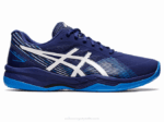Asics juego de gel buceo azul y blanco 8 2LVJ1149