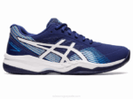 Asics juego de gel buceo azul y blanco deportivo