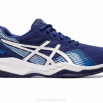 Asics juego de gel buceo azul y blanco deportivo