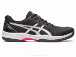 Asics juego de gel negro rosa intenso para rendimiento