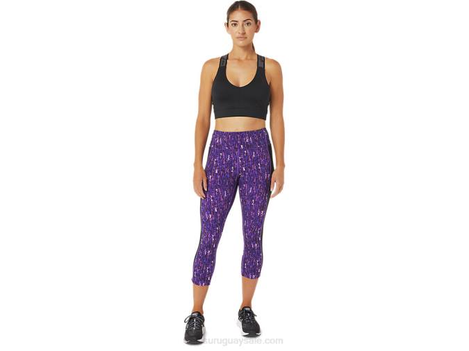 Asics kate bolsillo capri mujer orquídea negra comodidad y estilo - Image 4