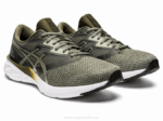 Asics Lona Verde Oliva y Negro Estilo Urbano - Image 2