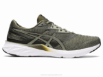 Asics Lona Verde Oliva y Negro Estilo Urbano